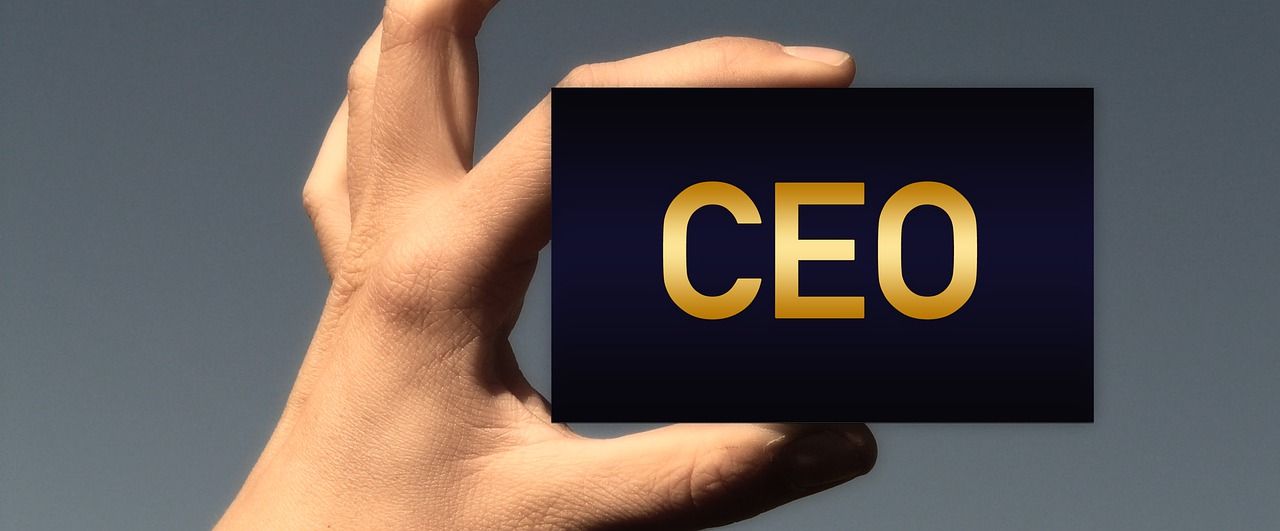 symbolic picture CEO business card