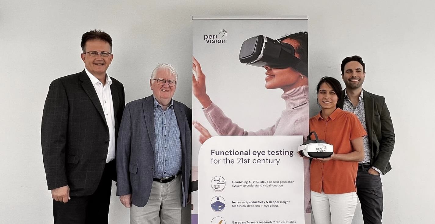 Picture (from left to right): board member Dr. Ernest Cavin, board observer Walter Inäbnit, CTO & co-founder Dr. Serife Kucur and CEO & co-founder Patrick Kessel