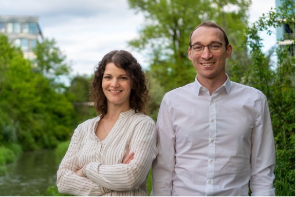 Left: CEO and Co-Founder Bettina Thumm, Right: co-founder and CTO David Sachs
