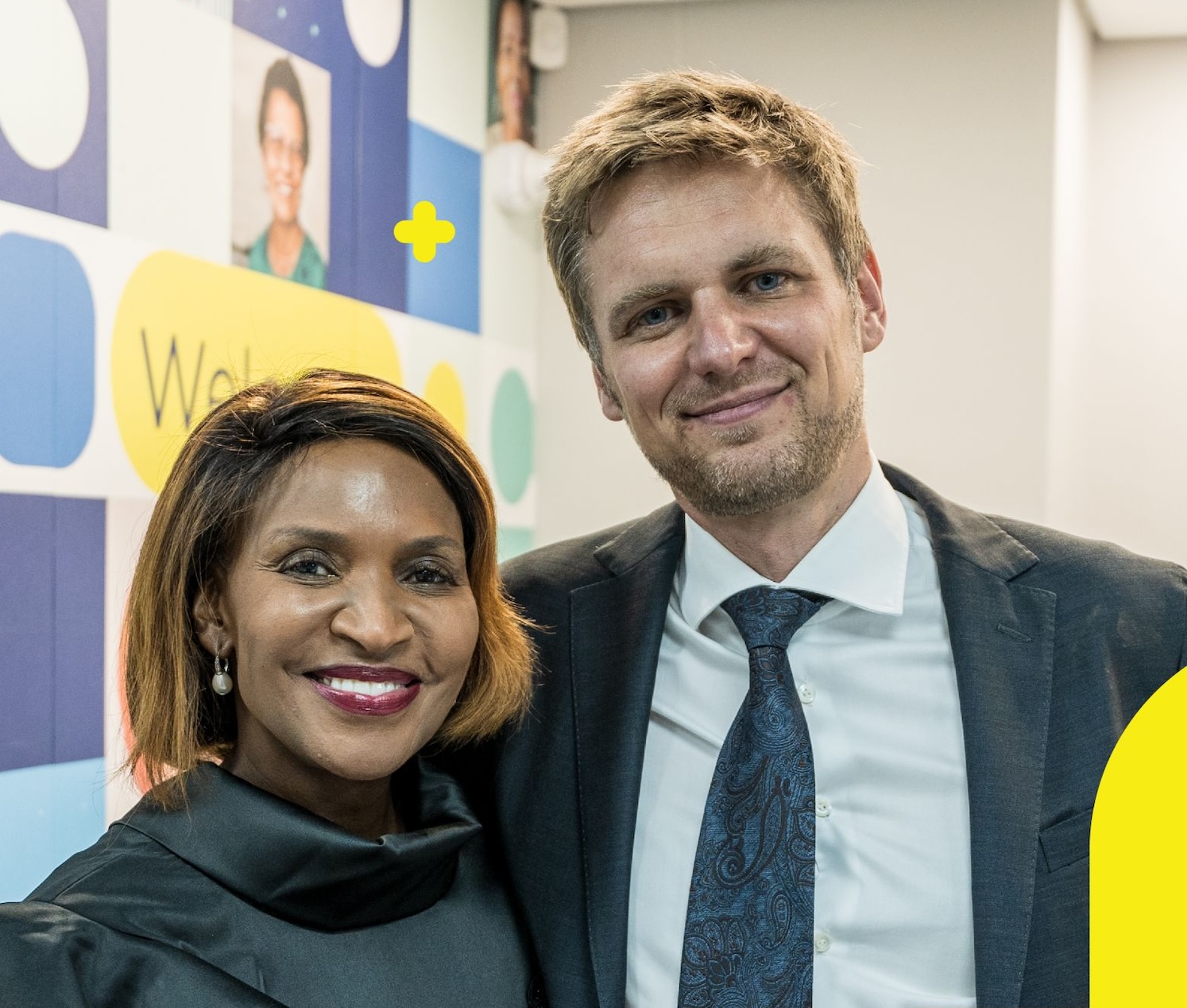 Yvonne Motsisi (CEO Pristem South Africa) and Lars Beykirch (CEO Pristem)